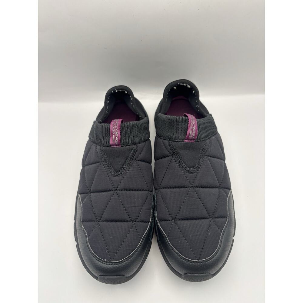 Skechers Bobs Sport B Flex Puffy Slip On Black Shoes Women Size 9.5 - Picture 3 of 8